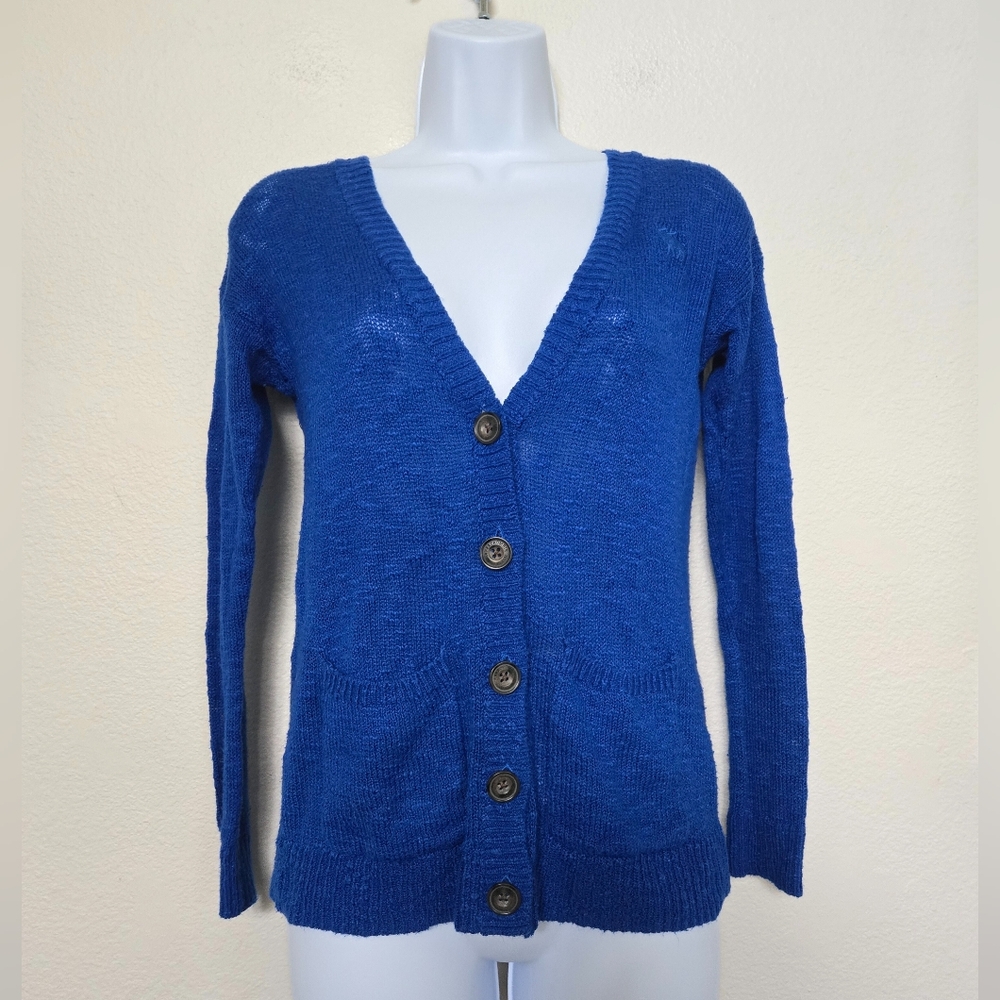 Abercrombie Kids Blue Cardigan Girls Size Medium